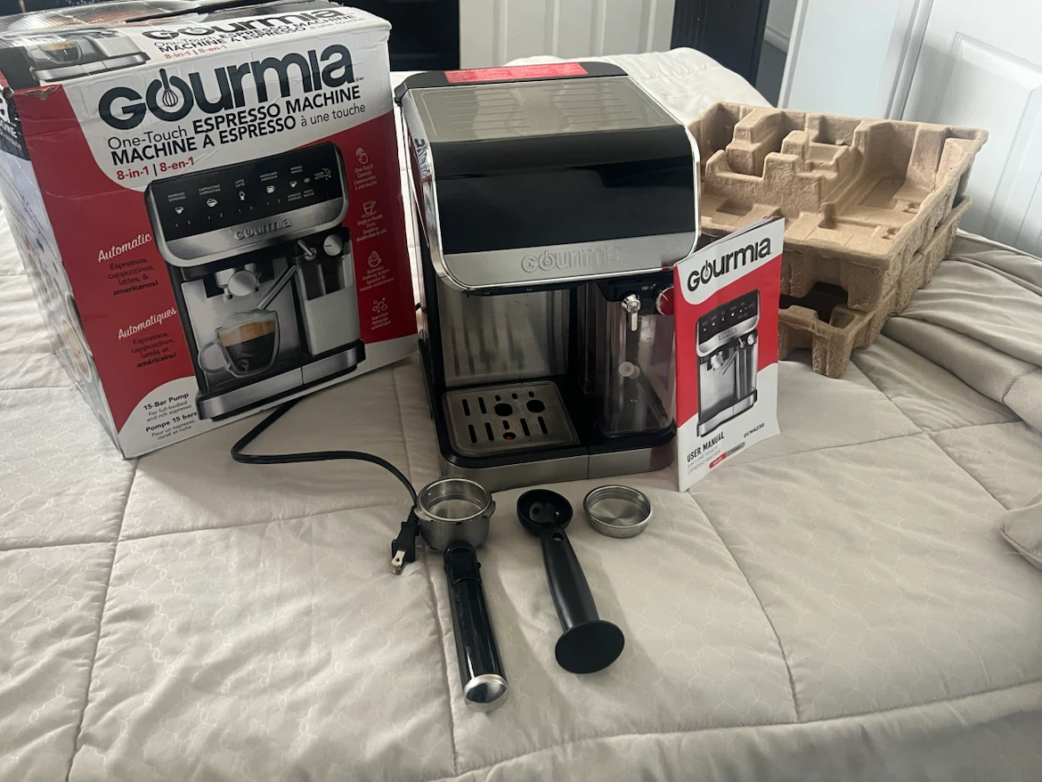 Gourmia 8-in-1 One-Touch Espresso Machine (Like New in Box!)