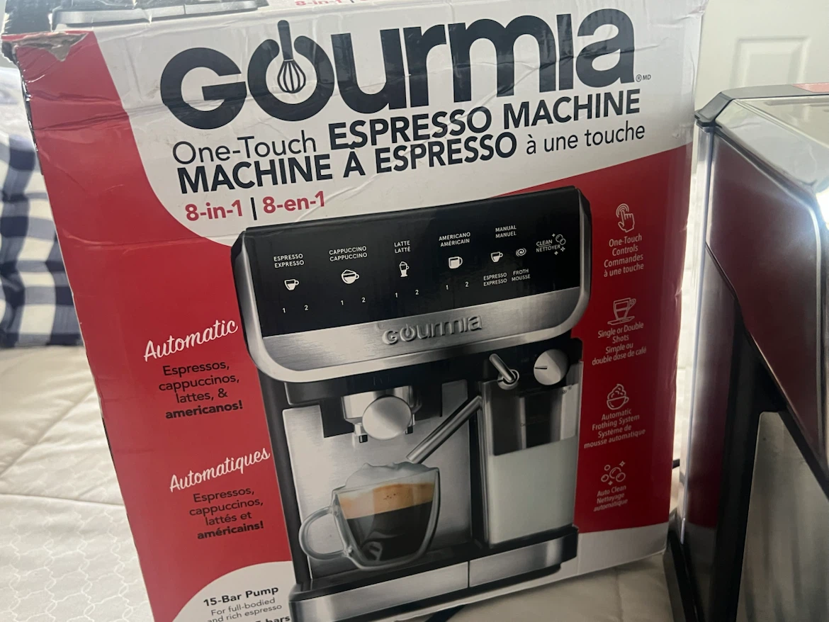 Gourmia 8-in-1 One-Touch Espresso Machine (Like New in Box!) - photo 3