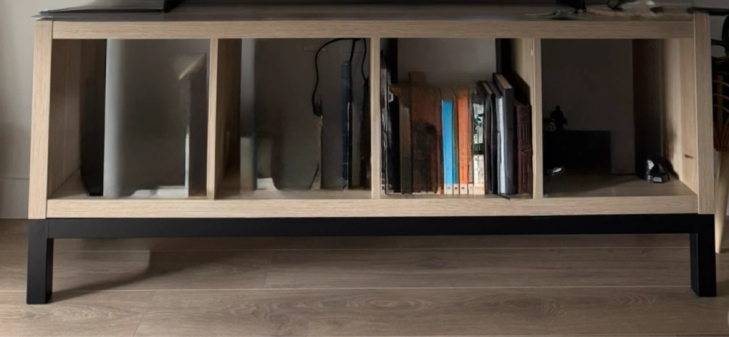 IKEA KALLAX Shelving Unit with Base on Legs / Tv Unit /  Storage
