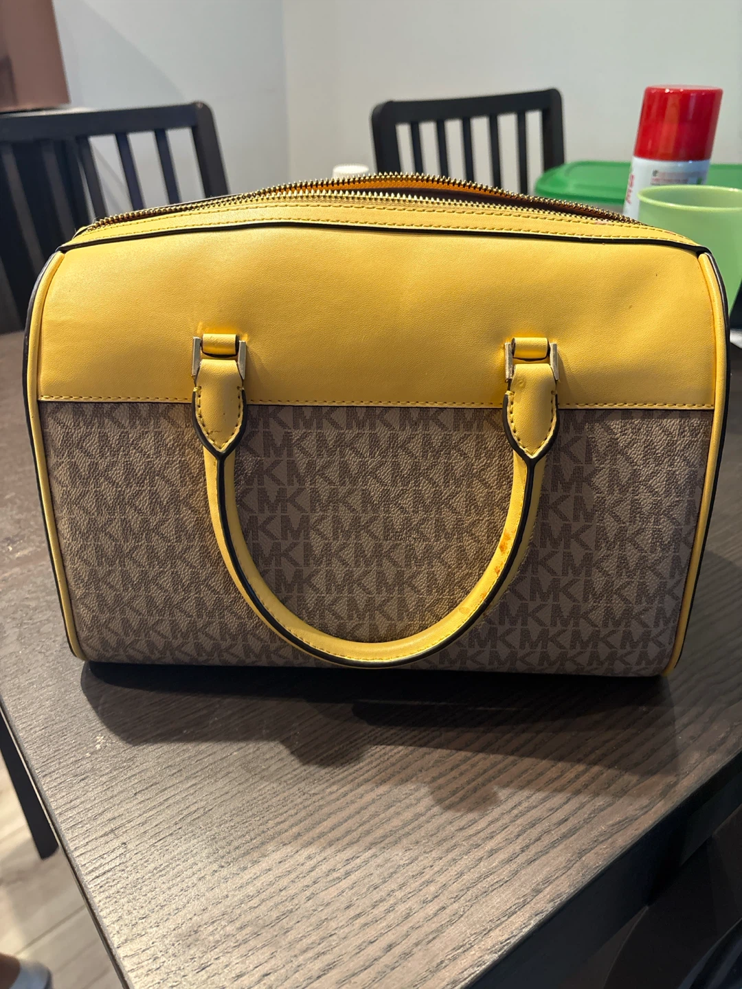 Michael Kors Medium Duffle Satchel  color Daffodil Yellow - photo 5
