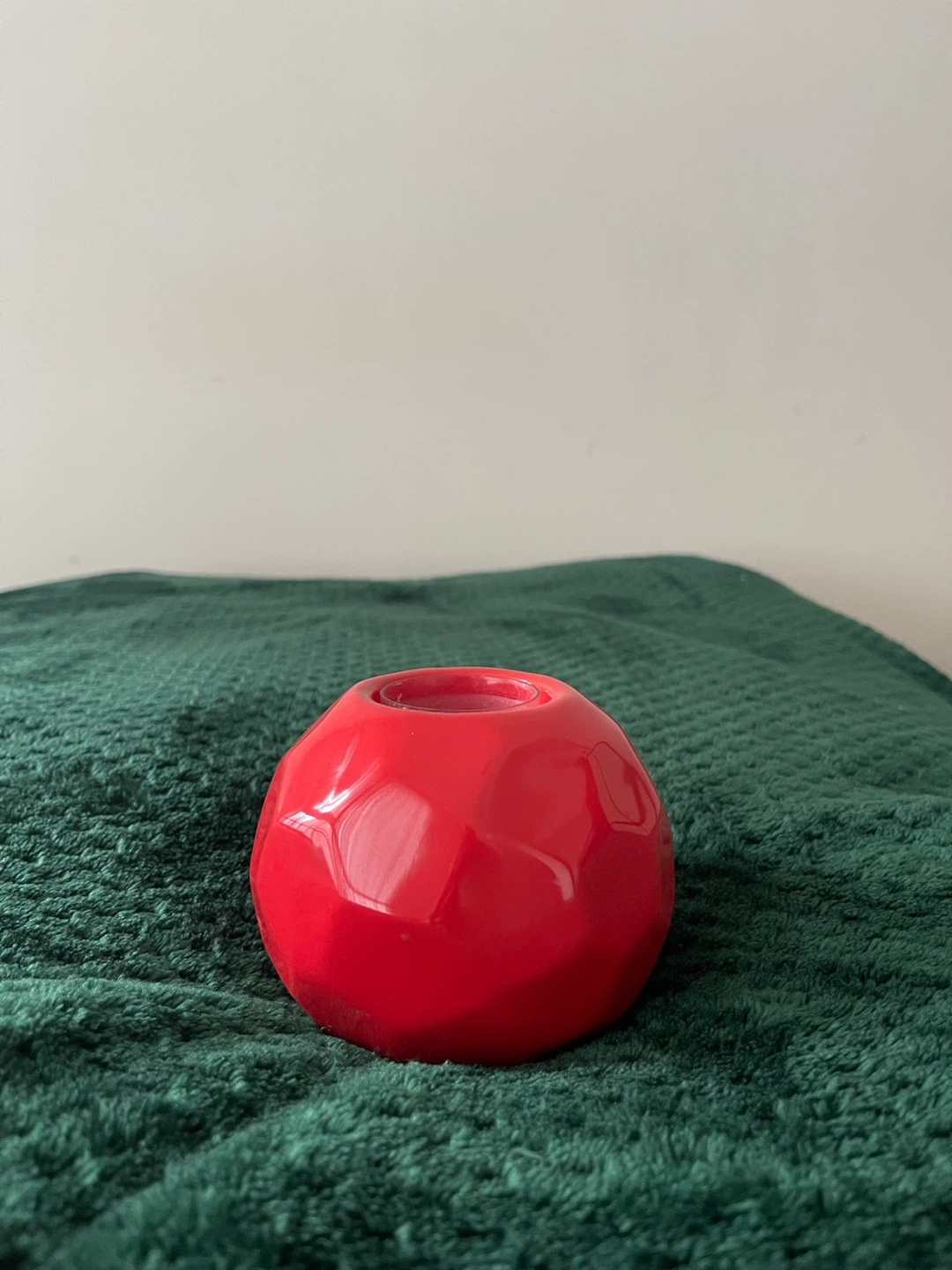 Bouclair Red Candle Holder