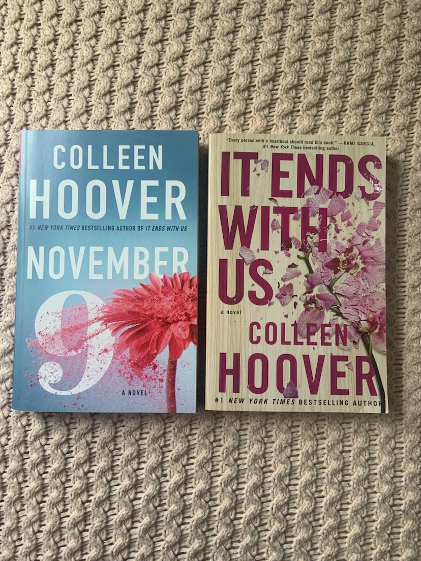 Colleen Hoover Books: It Ends With Us & November 9