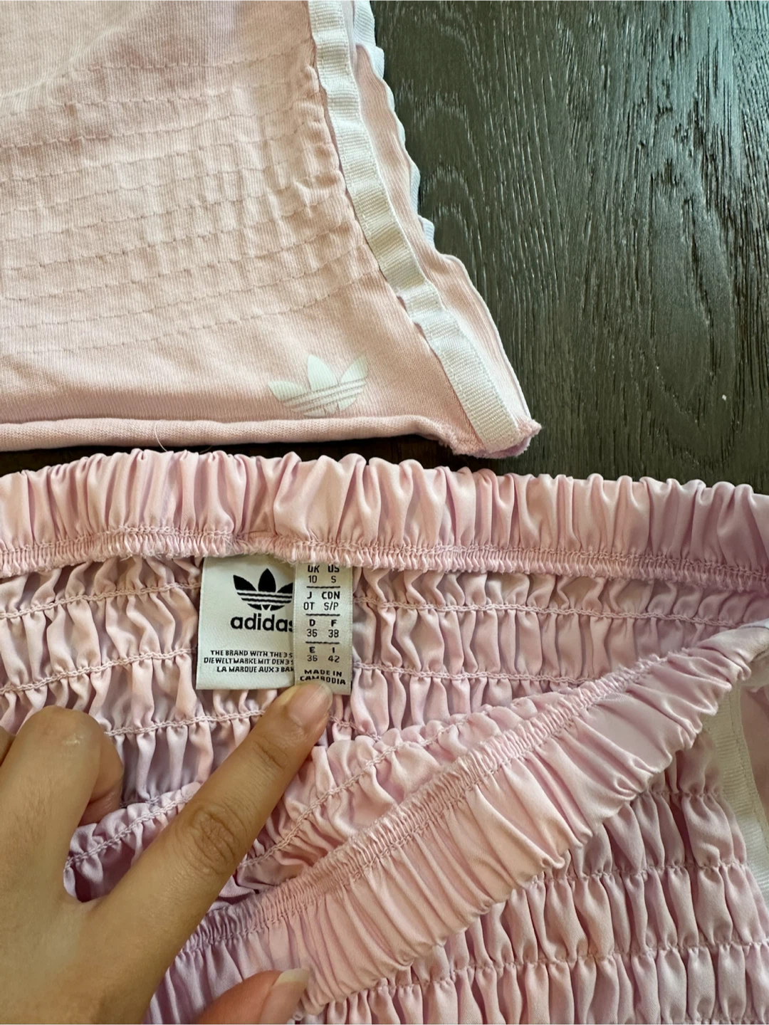 💓Adidas Smocked Skirt and Crop Top Set - photo 3