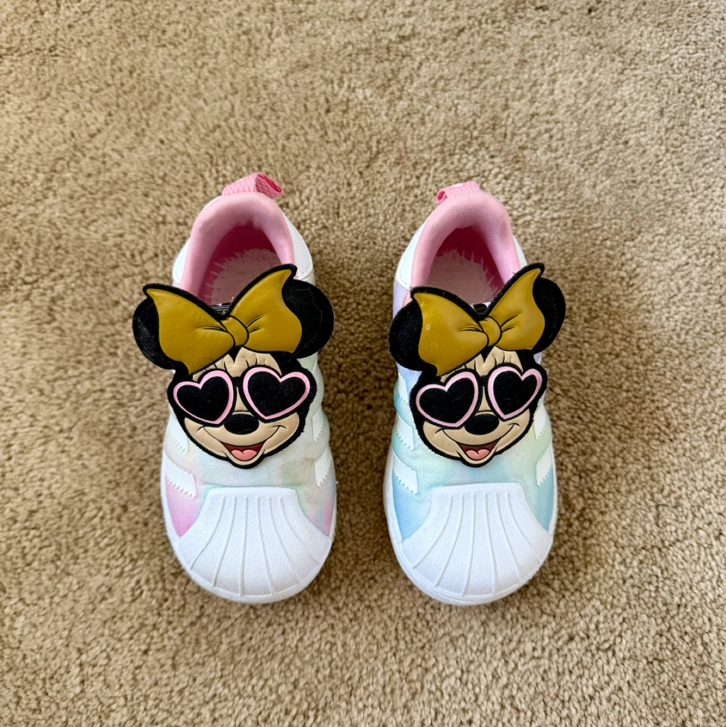 Adidas Minnie Mouse Disney Superstar Shoes Toddler Size 6K