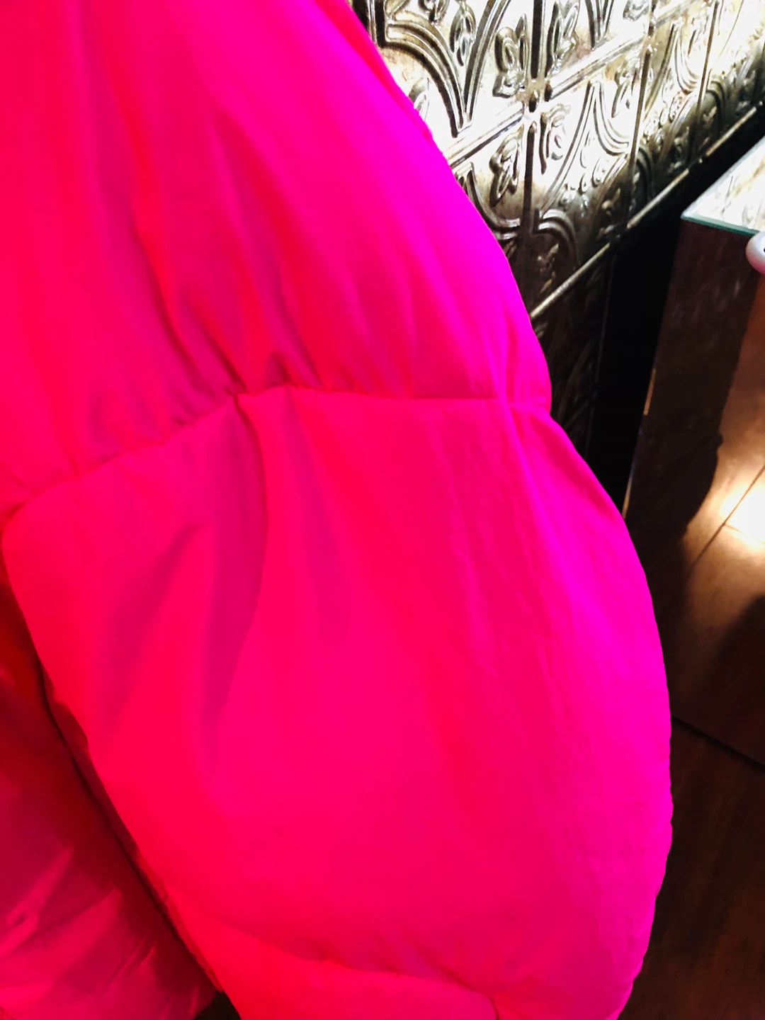 Hot Pink Puffer Jacket with Hood L - photo 3