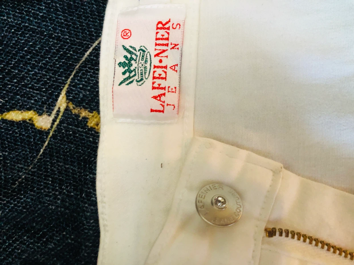 LAFEI-NER JEANS Women's White Flare Jeans - photo 5