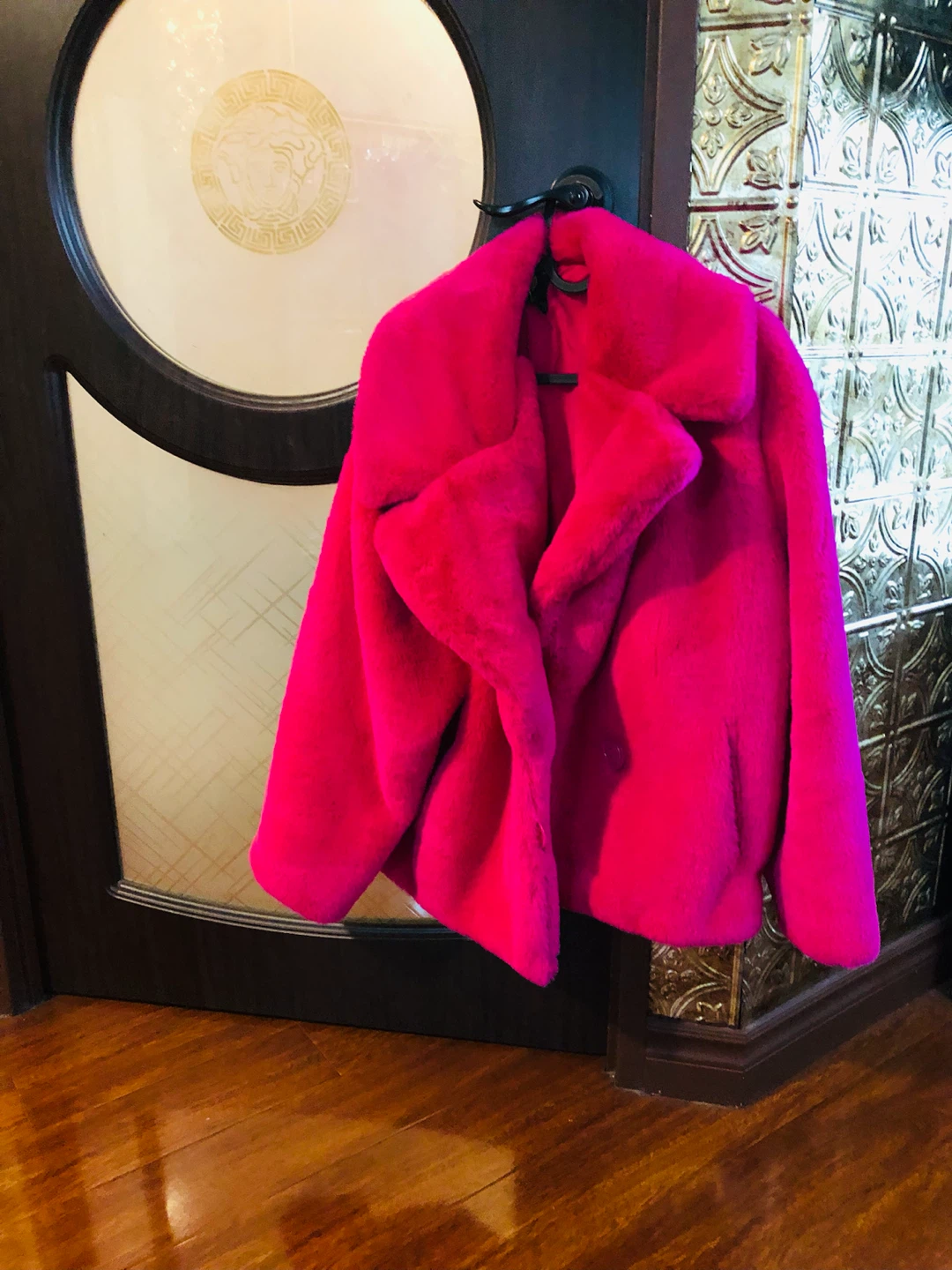 Faux Fur Jacket L