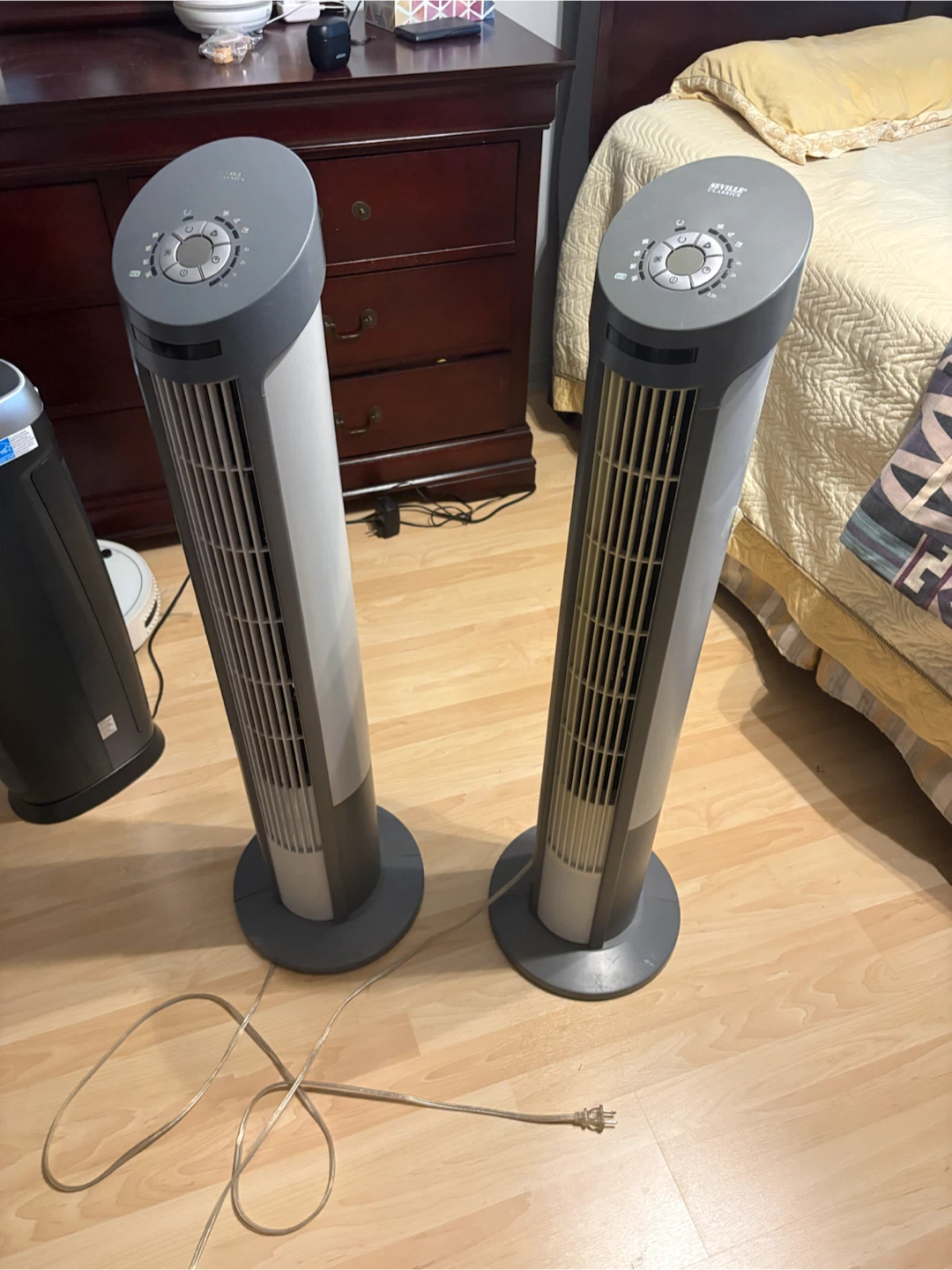 Seville Classics Oscillating Tower Fan - Grey