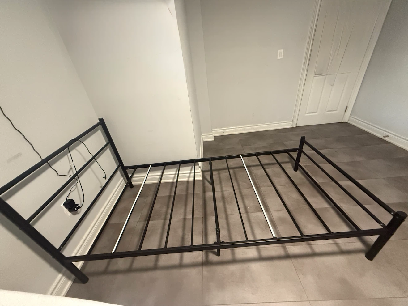 Black Metal Twin Bed Frame