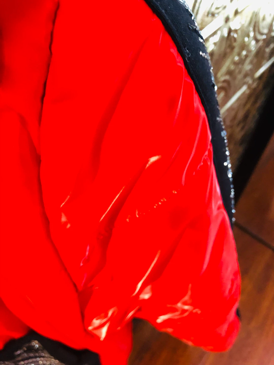 Red Parka Jacket with Fur Hood L - photo 4