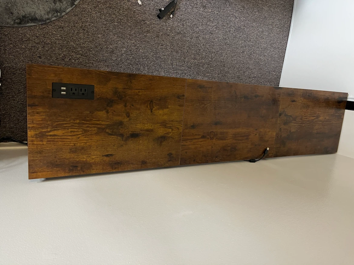 Rustic Office Desk with Built-In Power Hub - photo 2