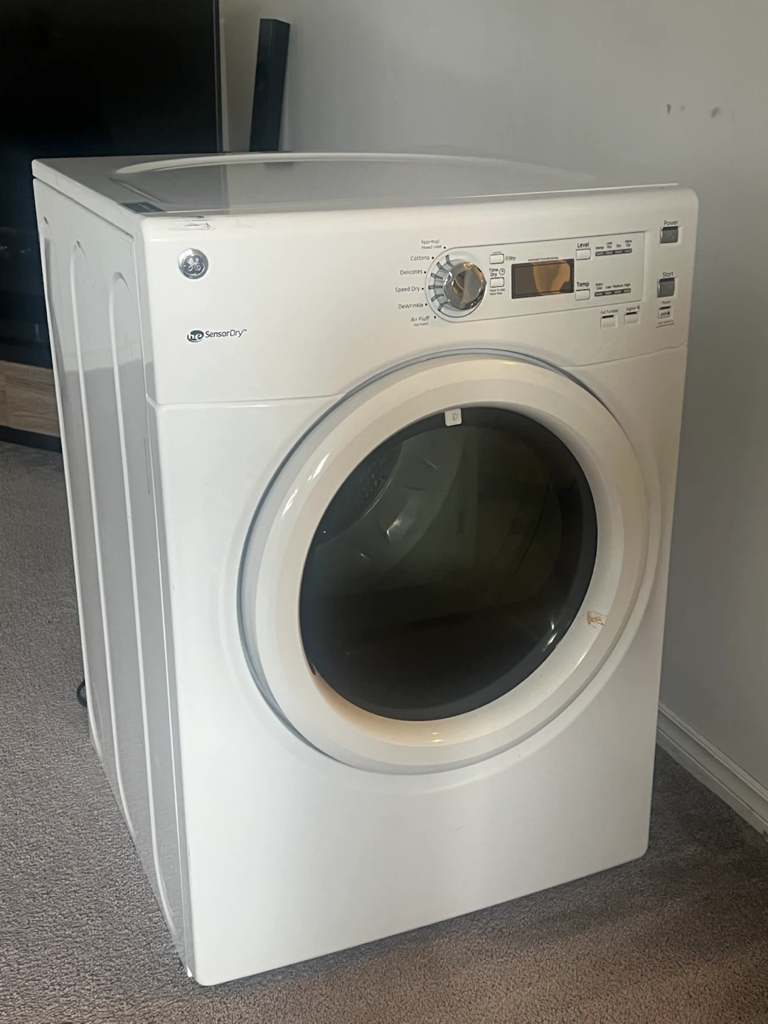 GE Front-Load Electric Dryer – HE SensorDry (Works Great!) - photo 2