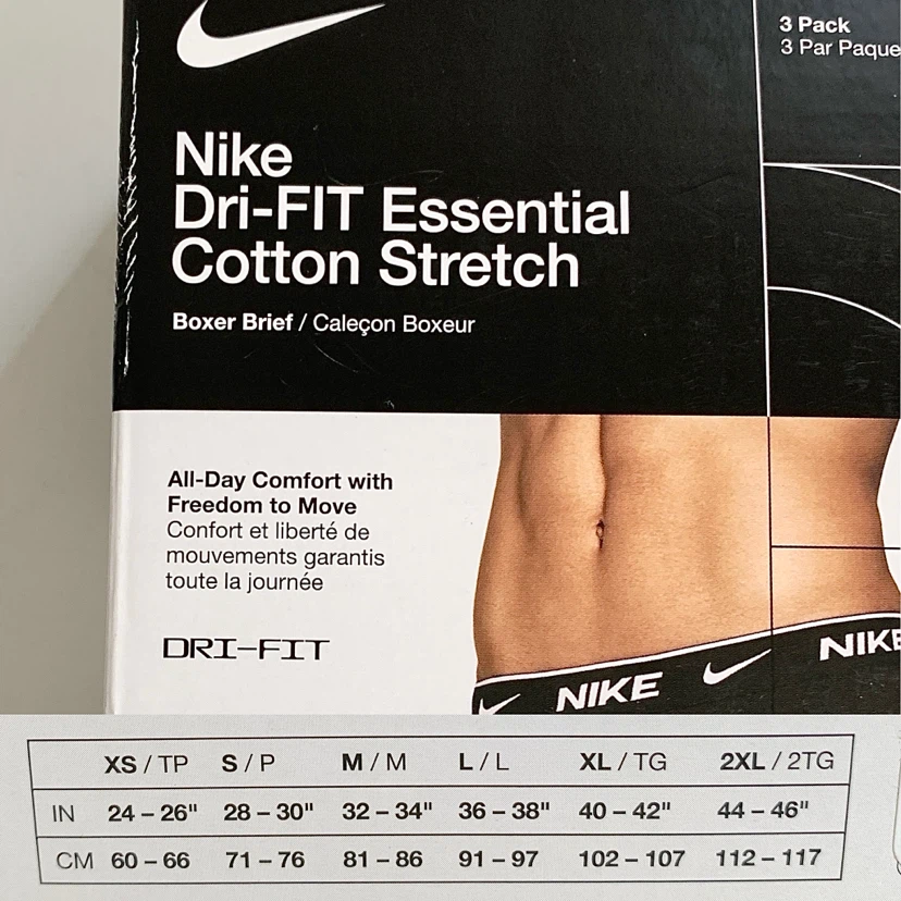 Nike Boxer Brief Dri-Fit Essential Small, Medium (3 Pack) NEW - photo 3