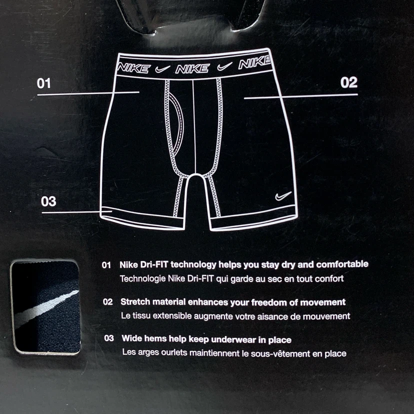 Nike Boxer Brief Dri-Fit Essential Small, Medium (3 Pack) NEW - photo 5