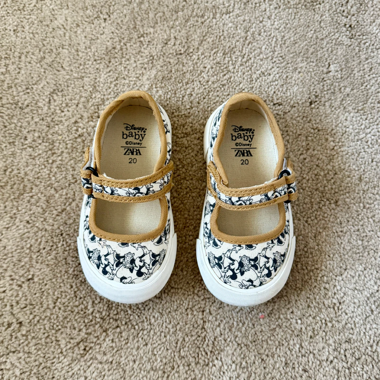 Disney Baby ZARA Mary Jane Shoes Size 20