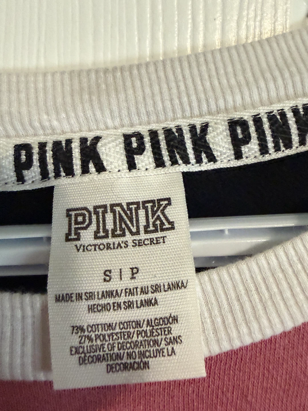 Victoria's Secret PINK Long Sleeve Crewneck Shirt - Size Small - photo 3