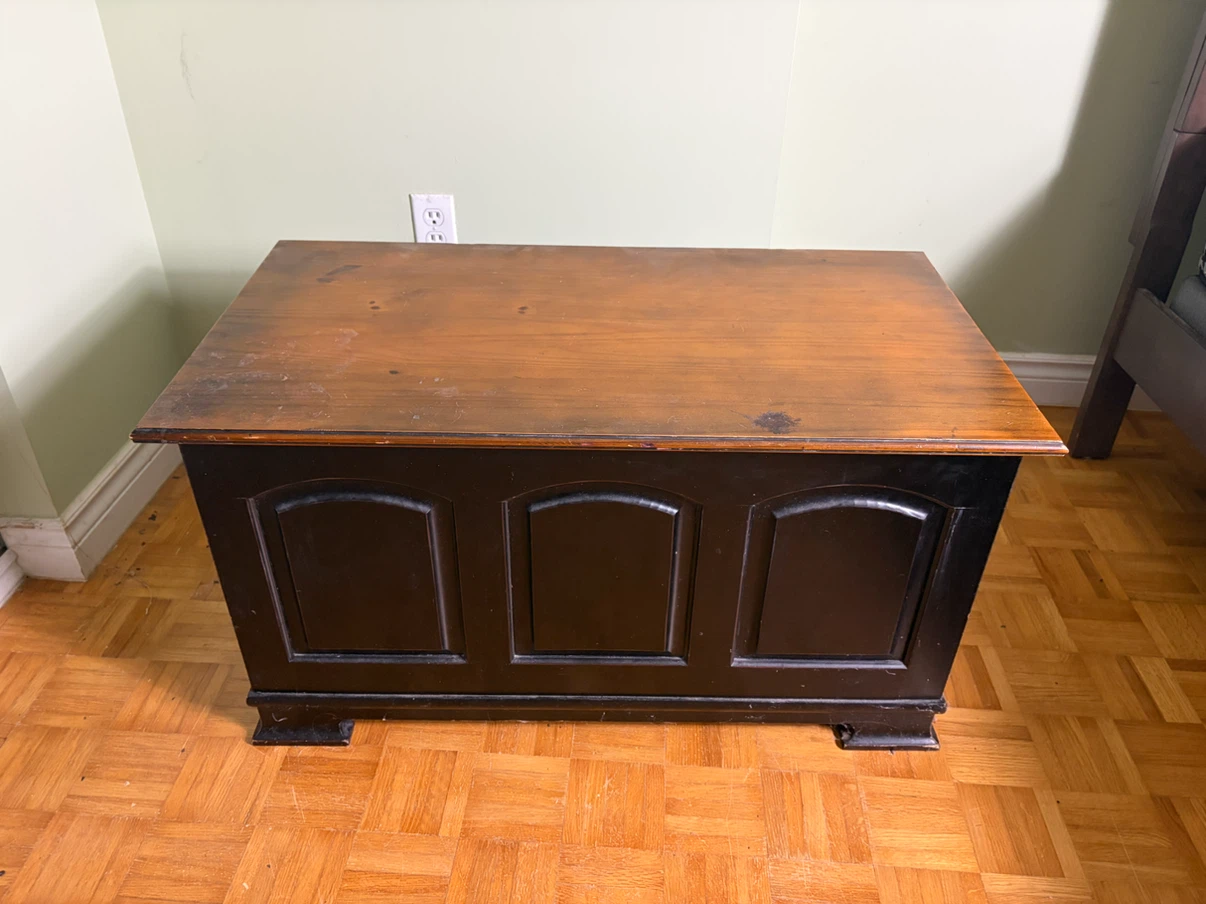 Pier 1 Wooden Storage Chest Trunk