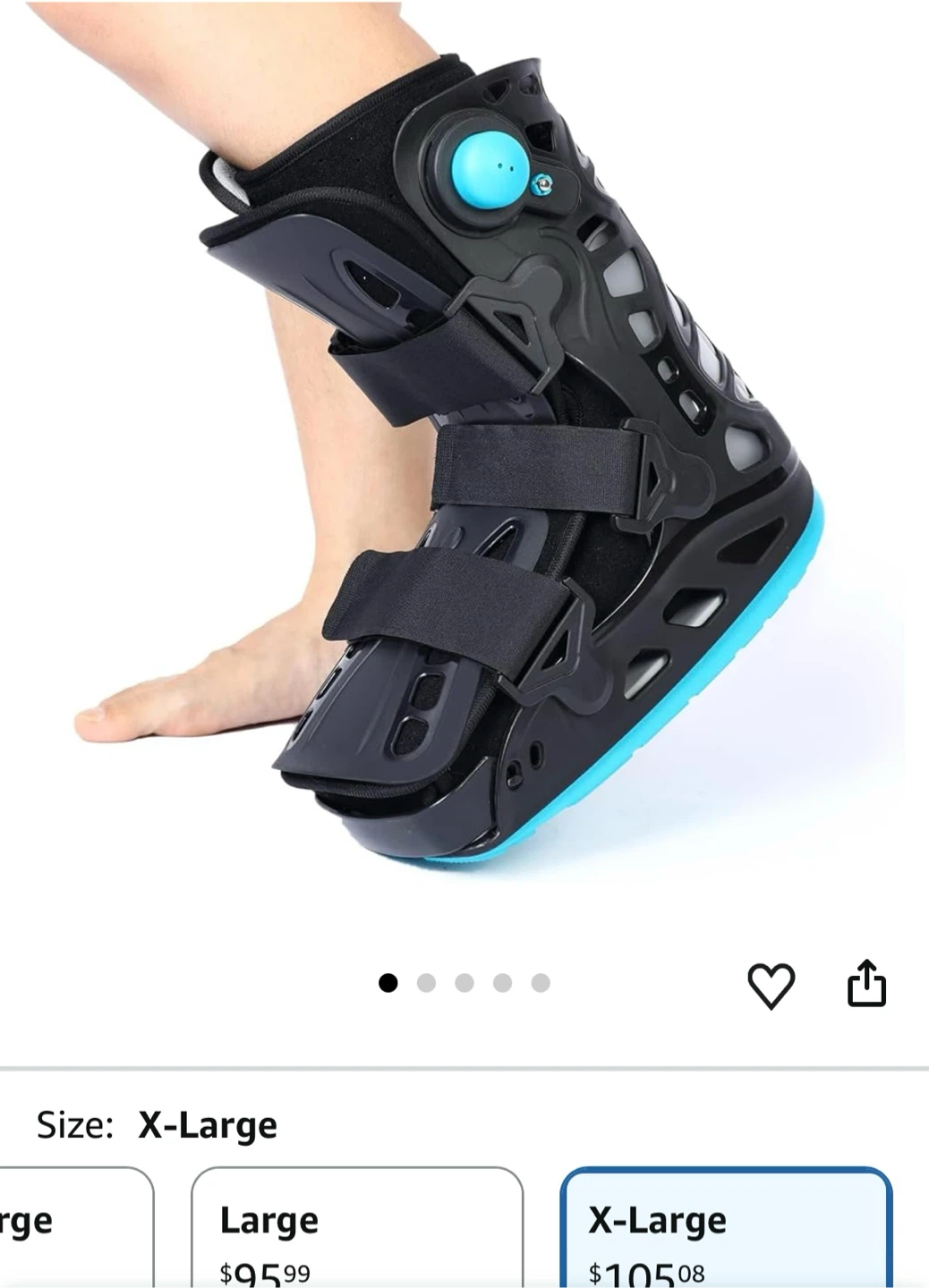 Inflatable Air Cam Walker Fracture Boot - X-Large - photo 3