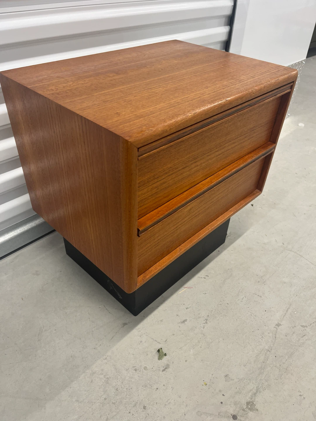 Teak Nightstand with 2 Drawers - photo 2