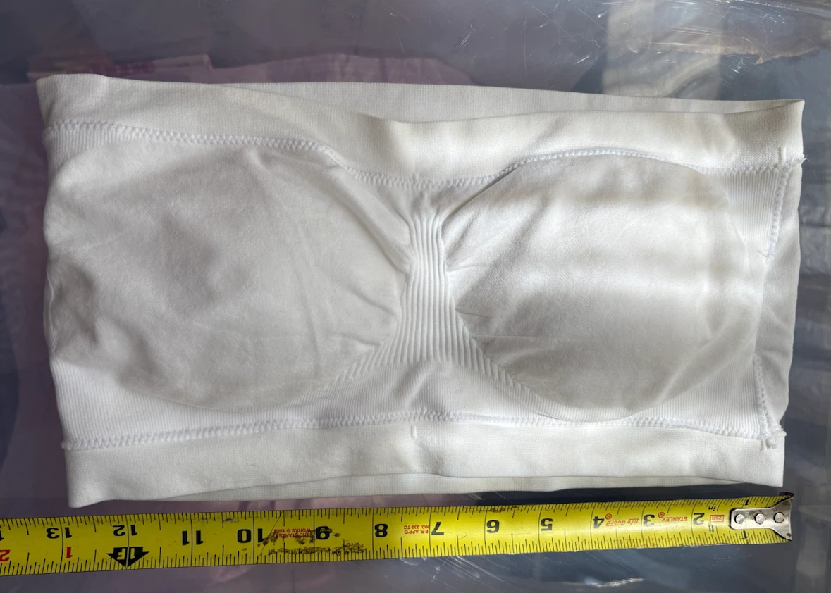 White Seamless Bandeau Bra