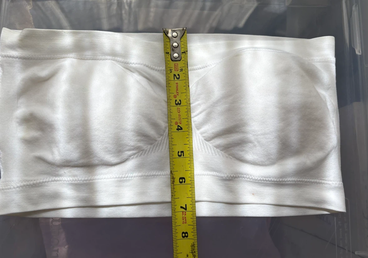 White Seamless Bandeau Bra - photo 2
