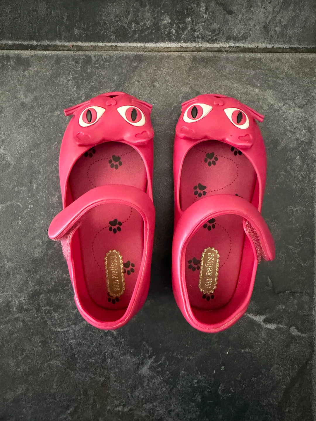 Mini Melissa Fuschia Flat Shoes Sz US 8
