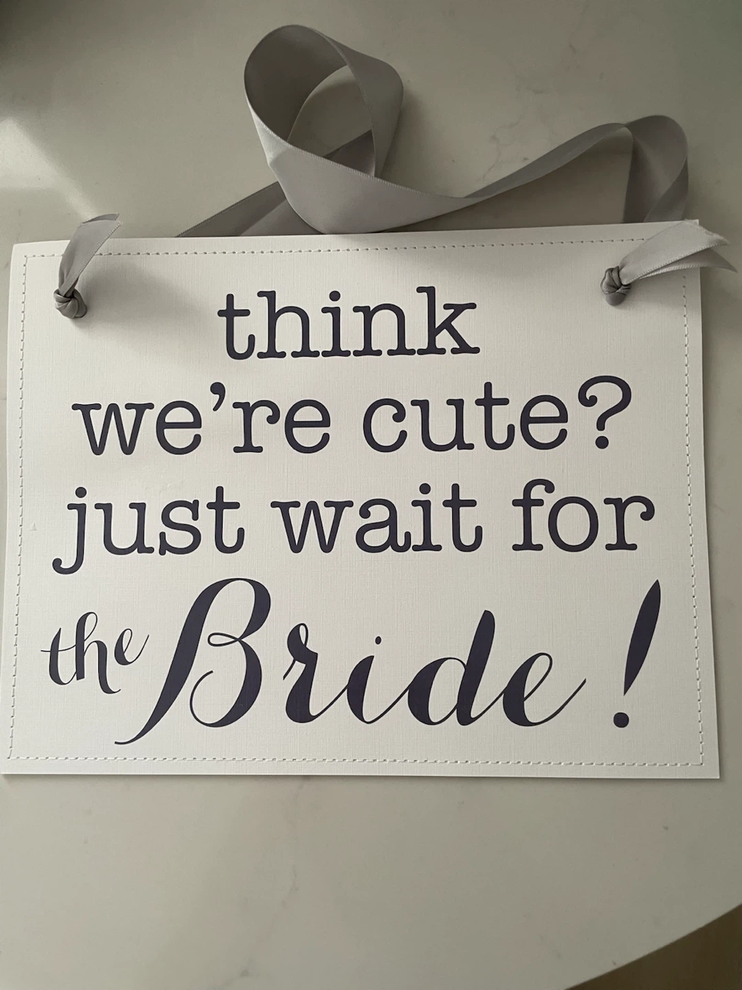 2 Ring Bearer/Flower Girl Signs