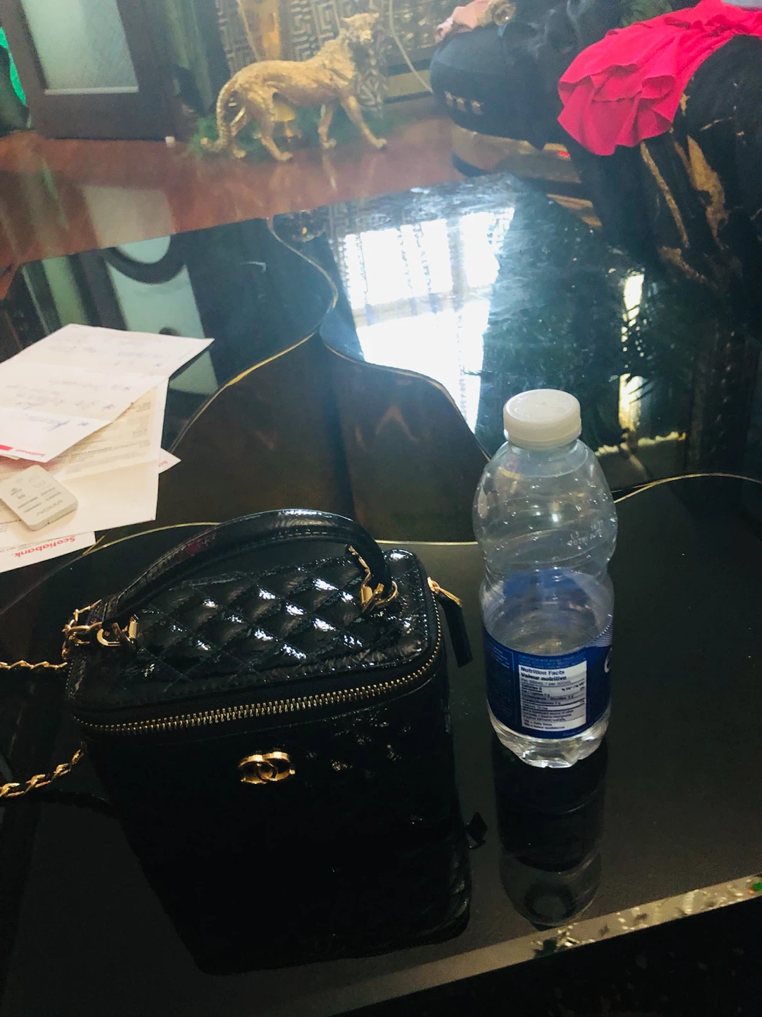 Black Patent Leather Vanity Bag - photo 3