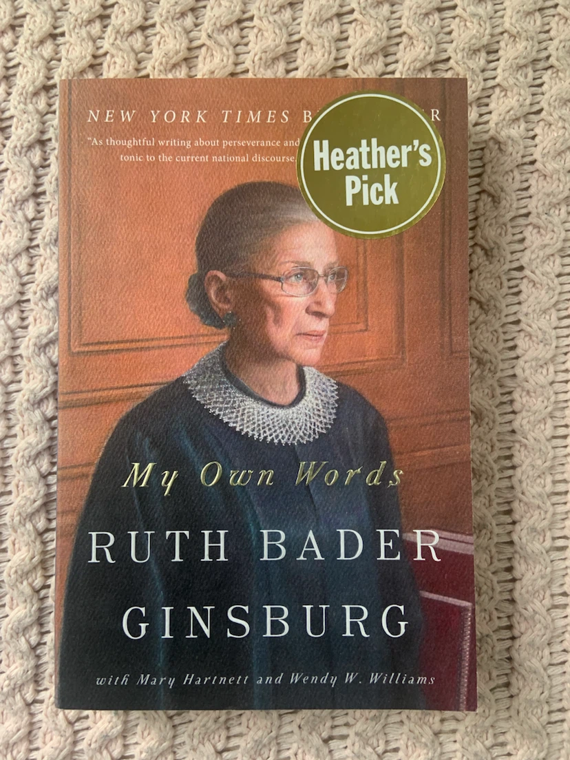 My Own Words by Ruth Bader Ginsburg Paperback Book