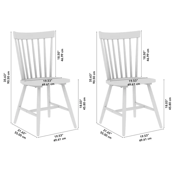 Bush Furniture West End Dining Chair – Set of 2 - photo 3
