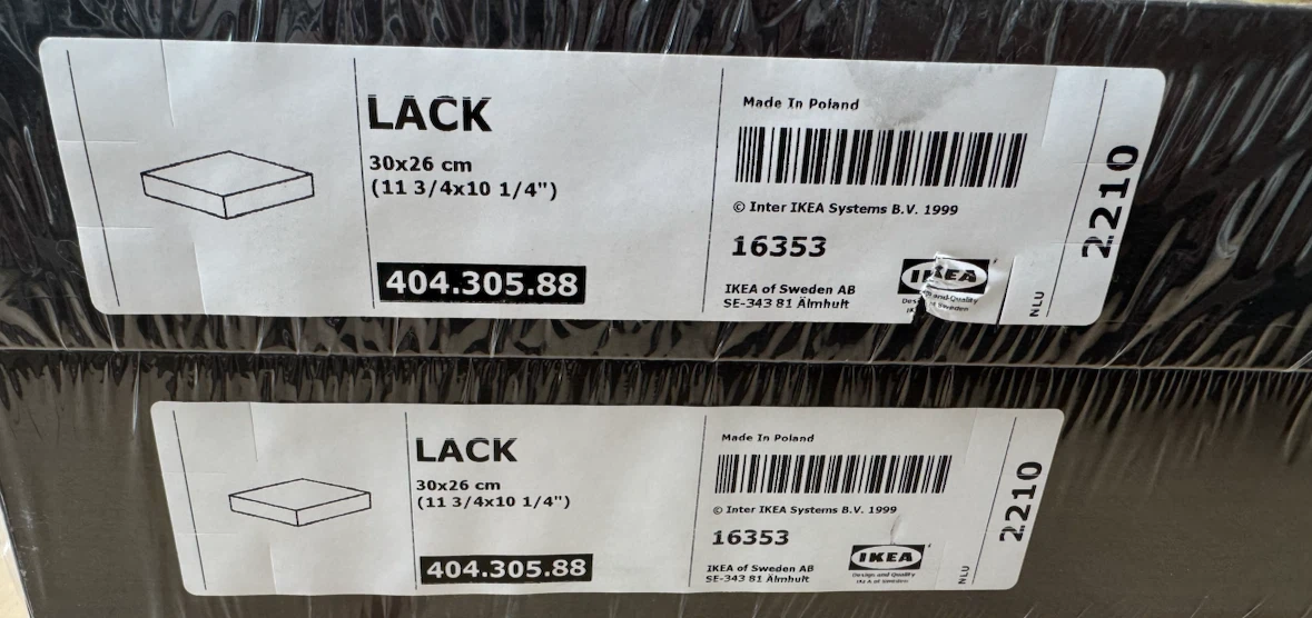 2x IKEA LACK Shelf - photo 2