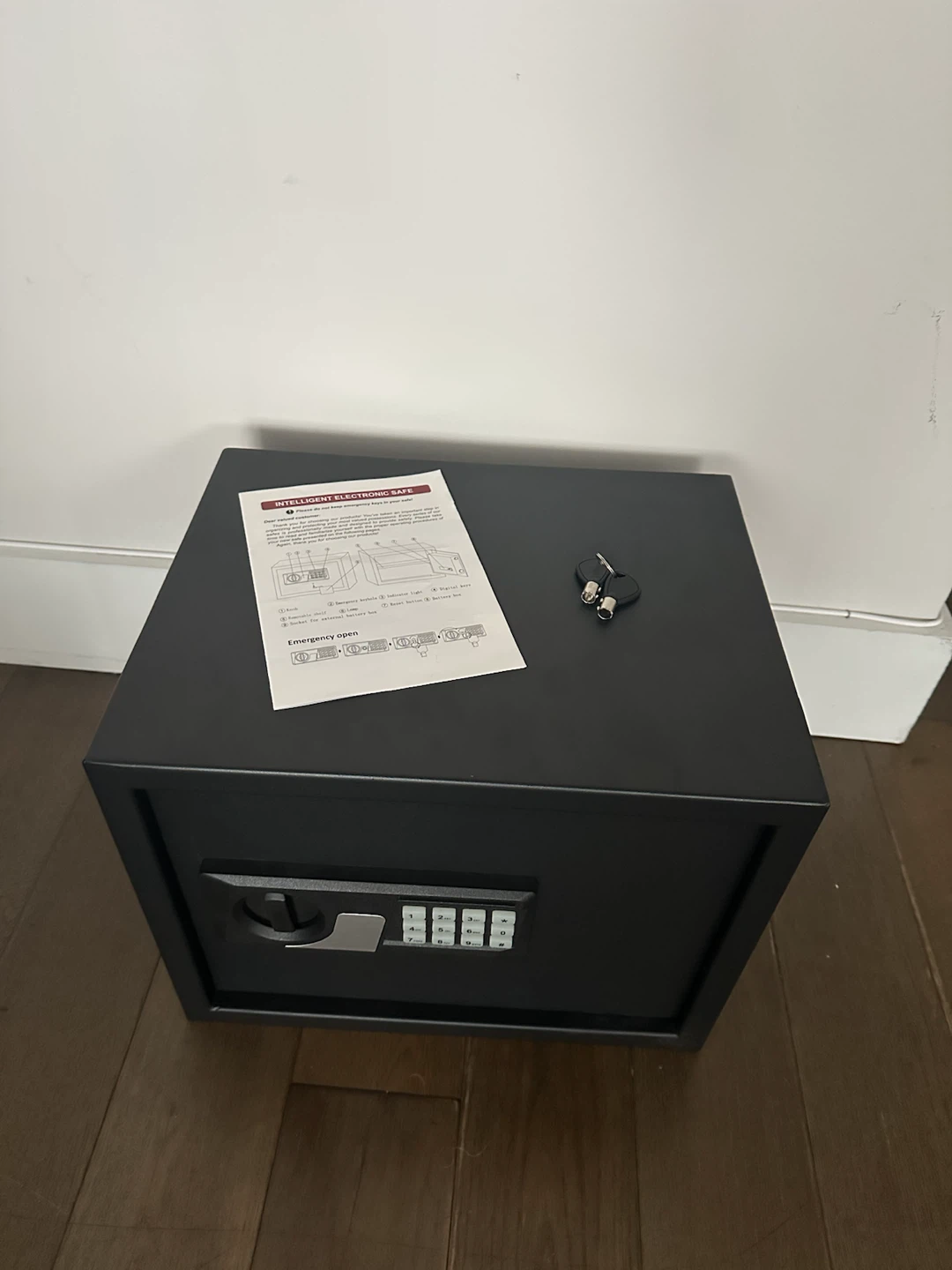 Security Safe Box with Keys and Manual