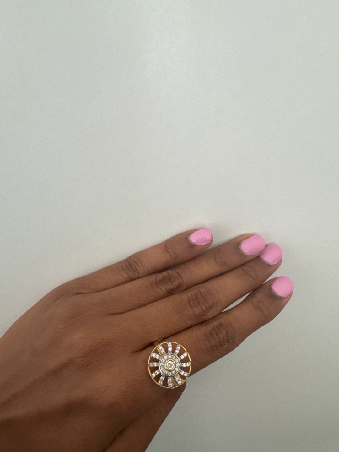 Diamond Sunburst Ring
