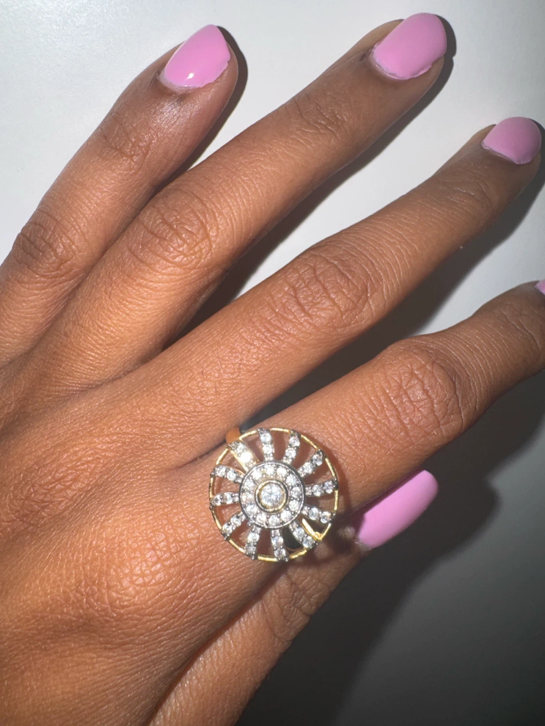 Diamond Sunburst Ring - photo 2