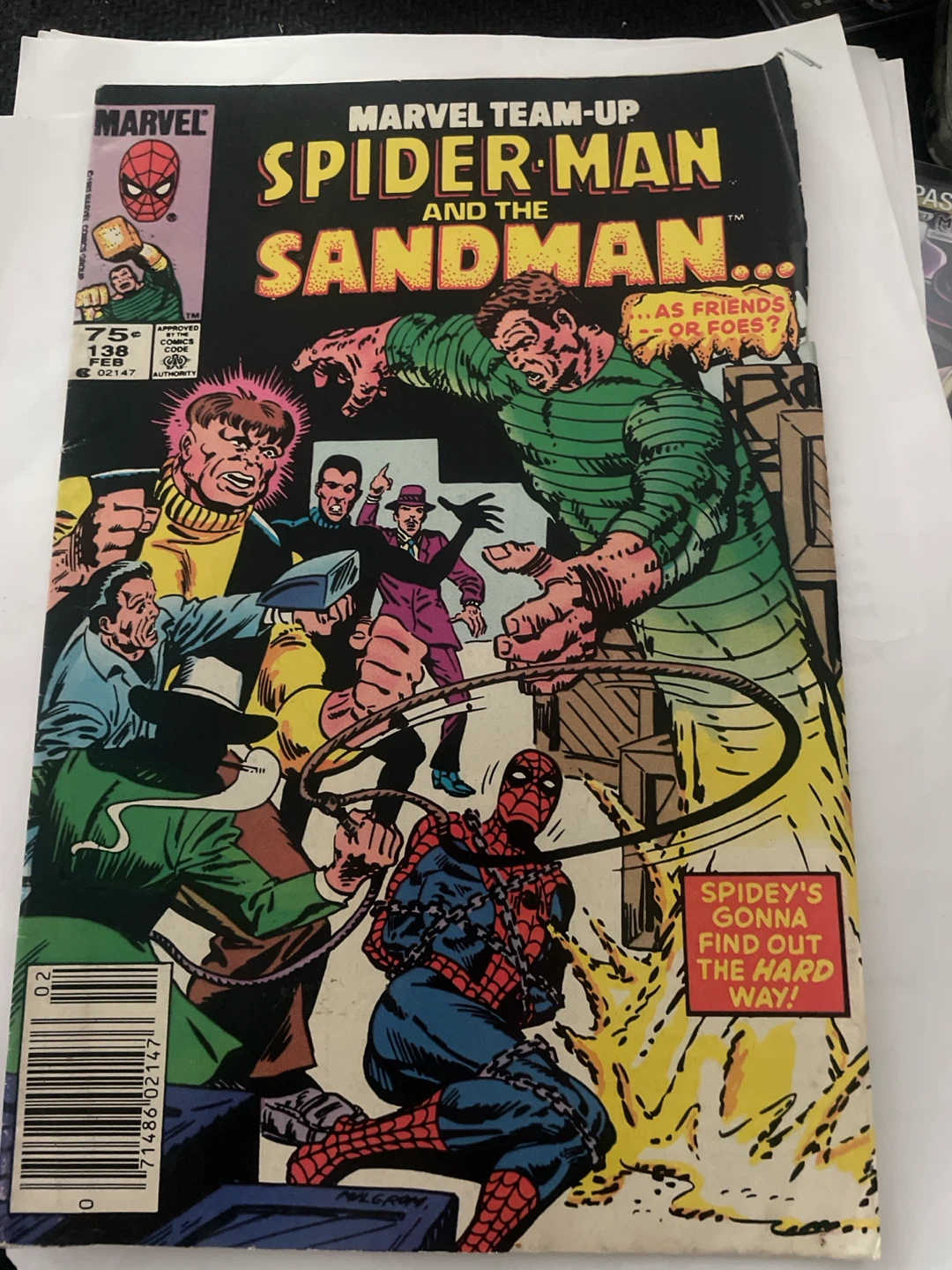 Marvel Team-Up Spider-Man and The Sandman #138 Comic Book