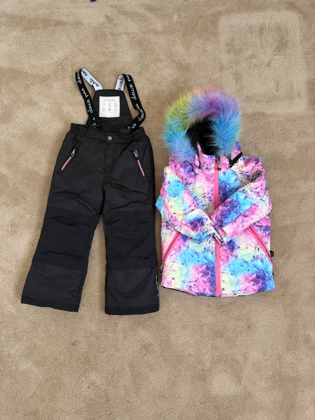 Deux Par Deux Kids Ski Suit Jacket and Pants Set - photo 2