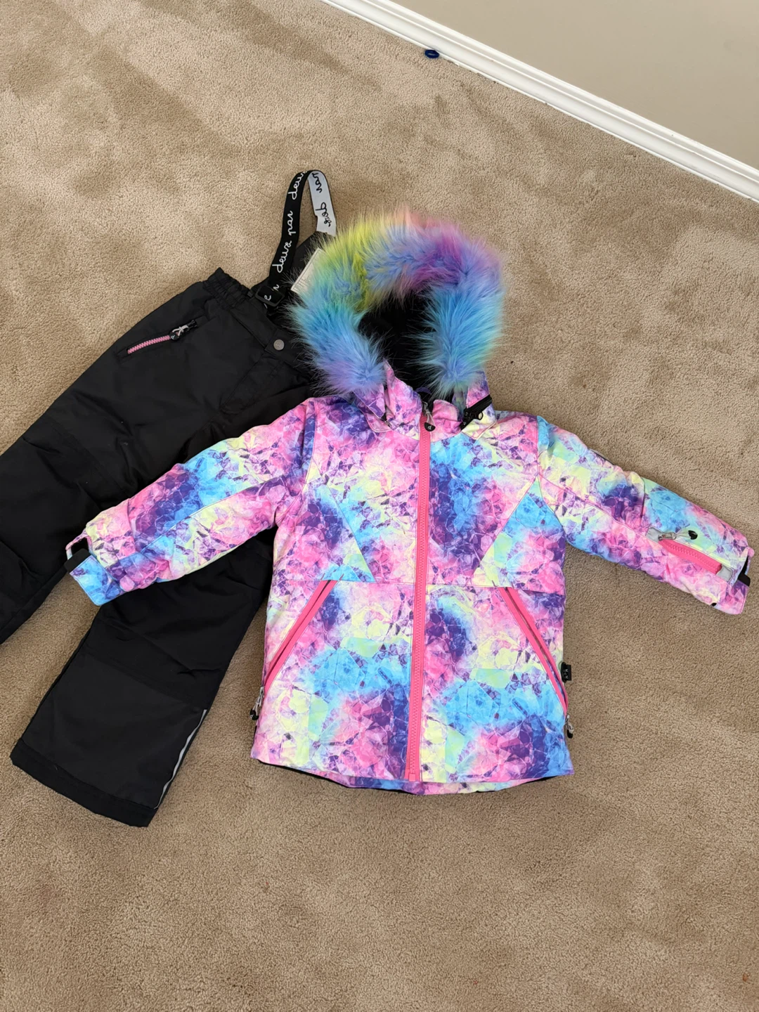 Deux Par Deux Kids Ski Suit Jacket and Pants Set - photo 3