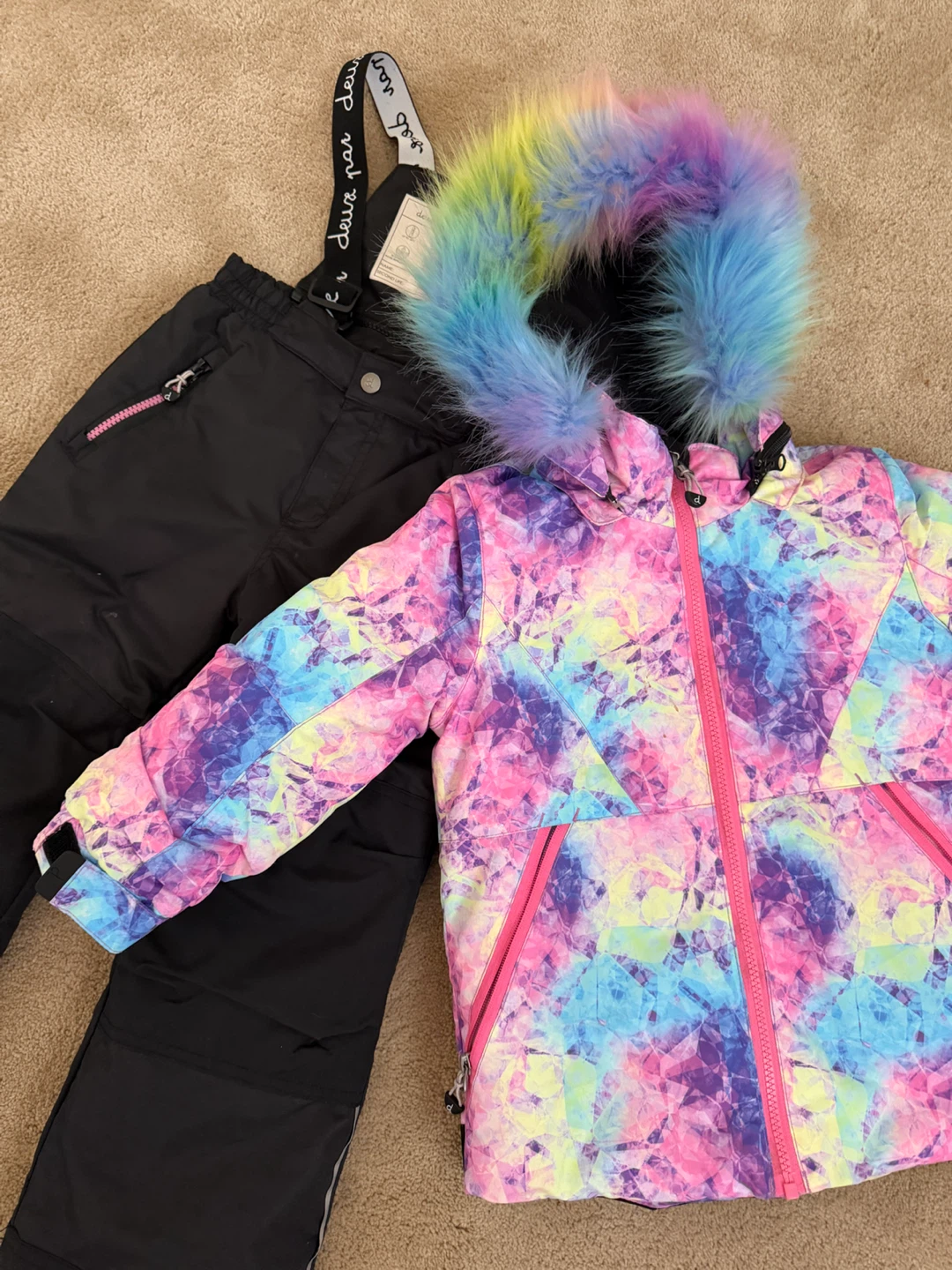 Deux Par Deux Kids Ski Suit Jacket and Pants Set - photo 4