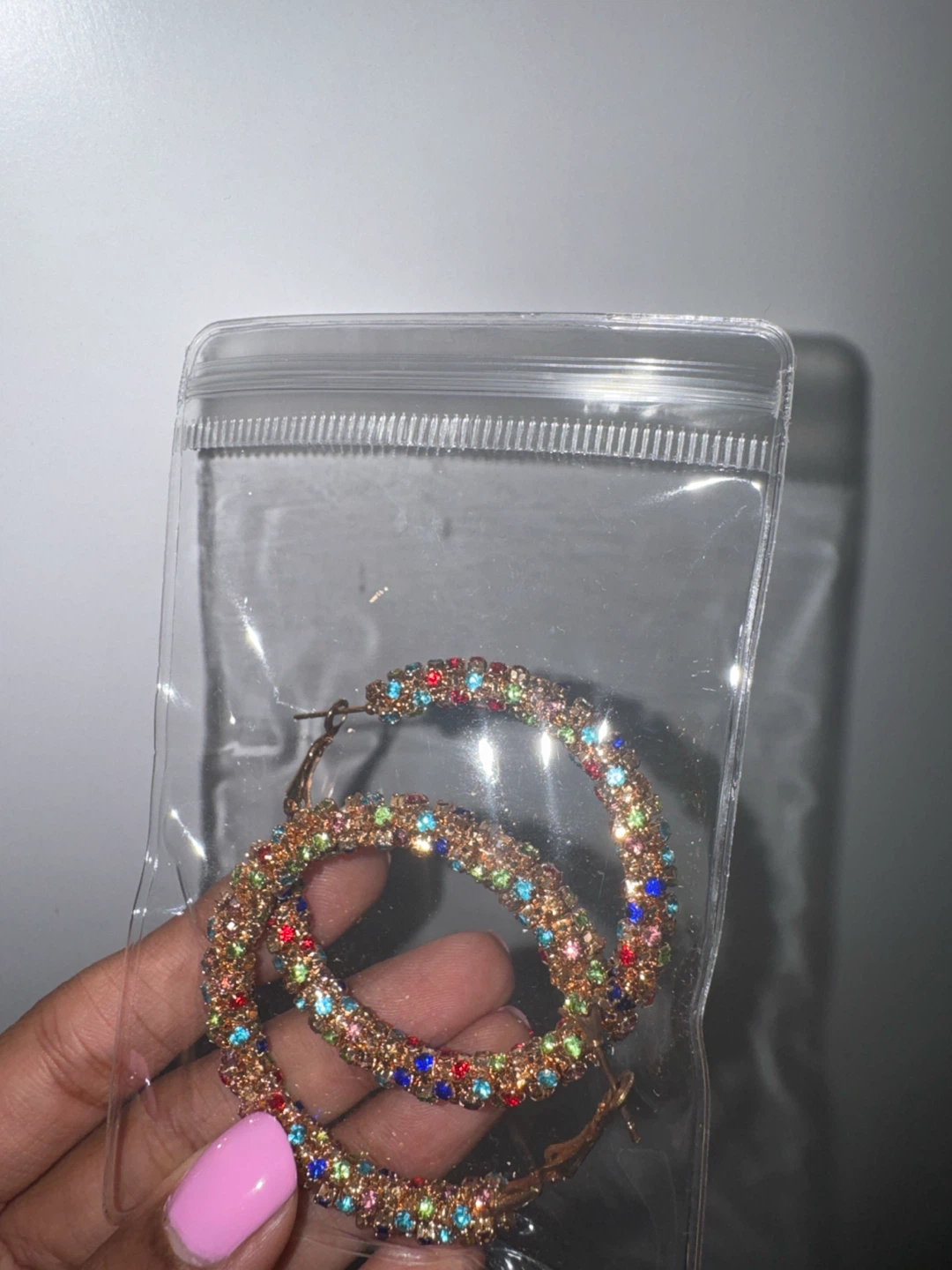 Sparkly Hoop Earrings