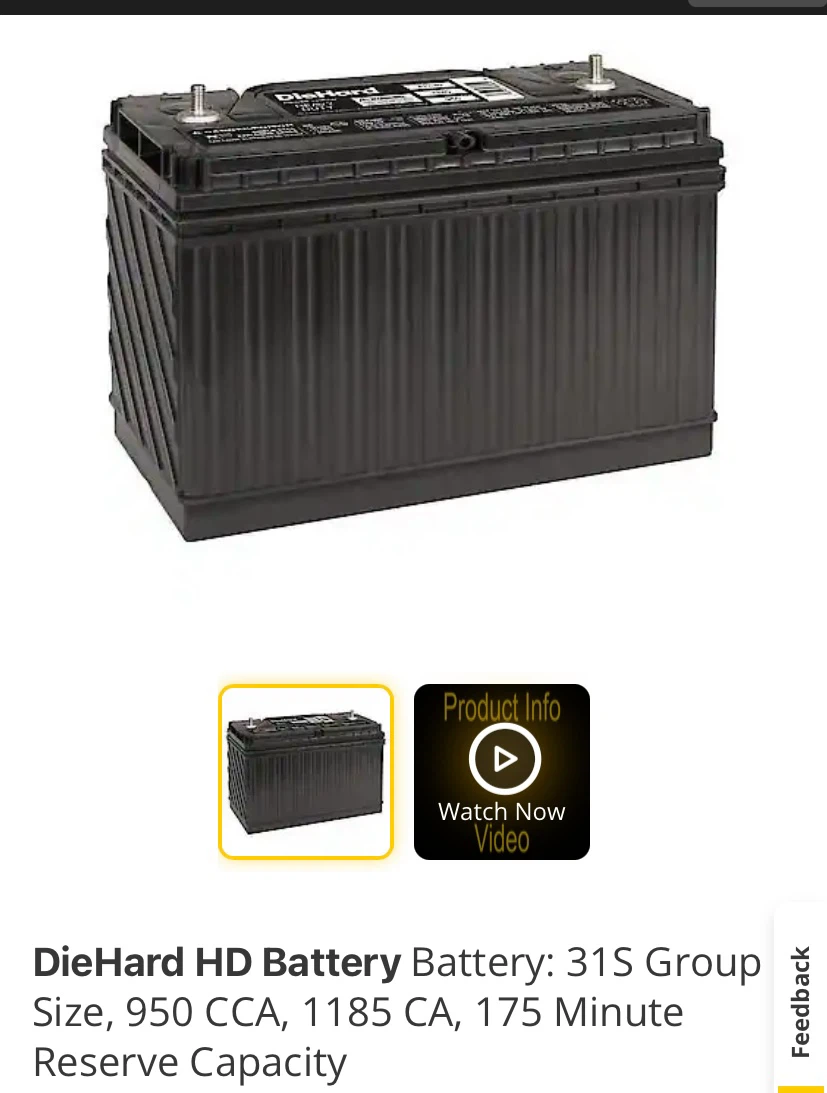 DieHard Heavy Duty Car Battery 31530 - photo 2