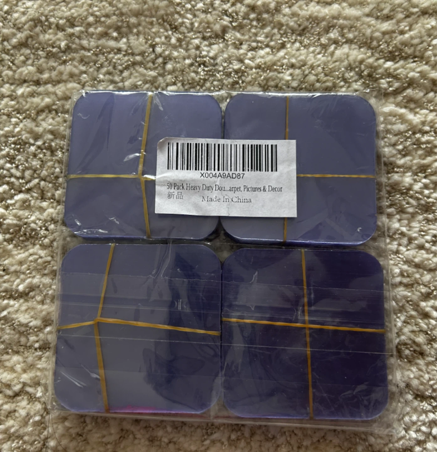 50 Pack Heavy Duty Double-Sided Adhesive Pads