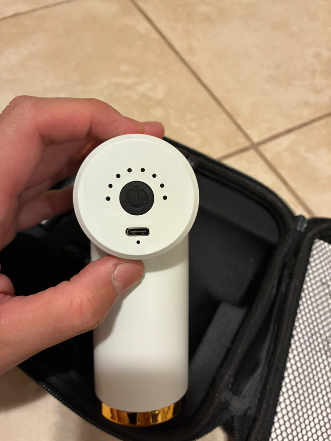 White Mini Massage Gun - photo 2