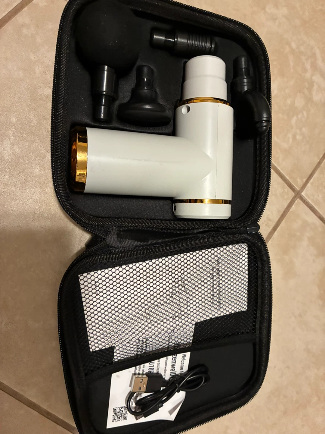 White Mini Massage Gun