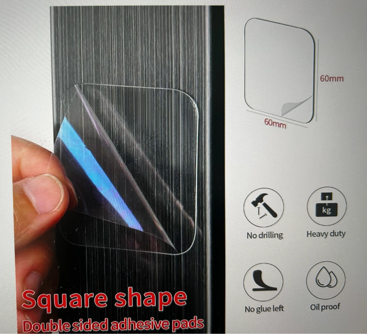 50 Pack Heavy Duty Double-Sided Adhesive Pads - photo 4