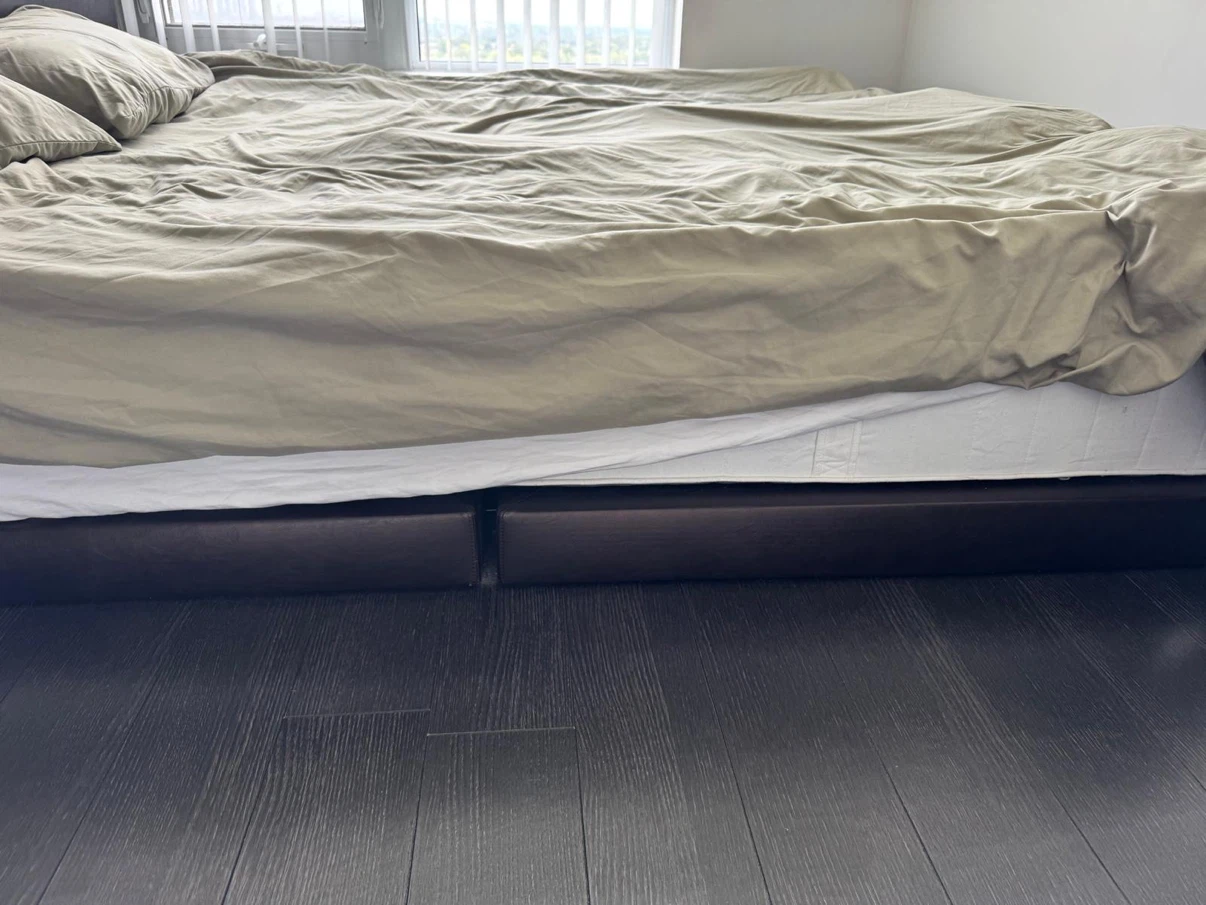 King sized bed + mattress - photo 2