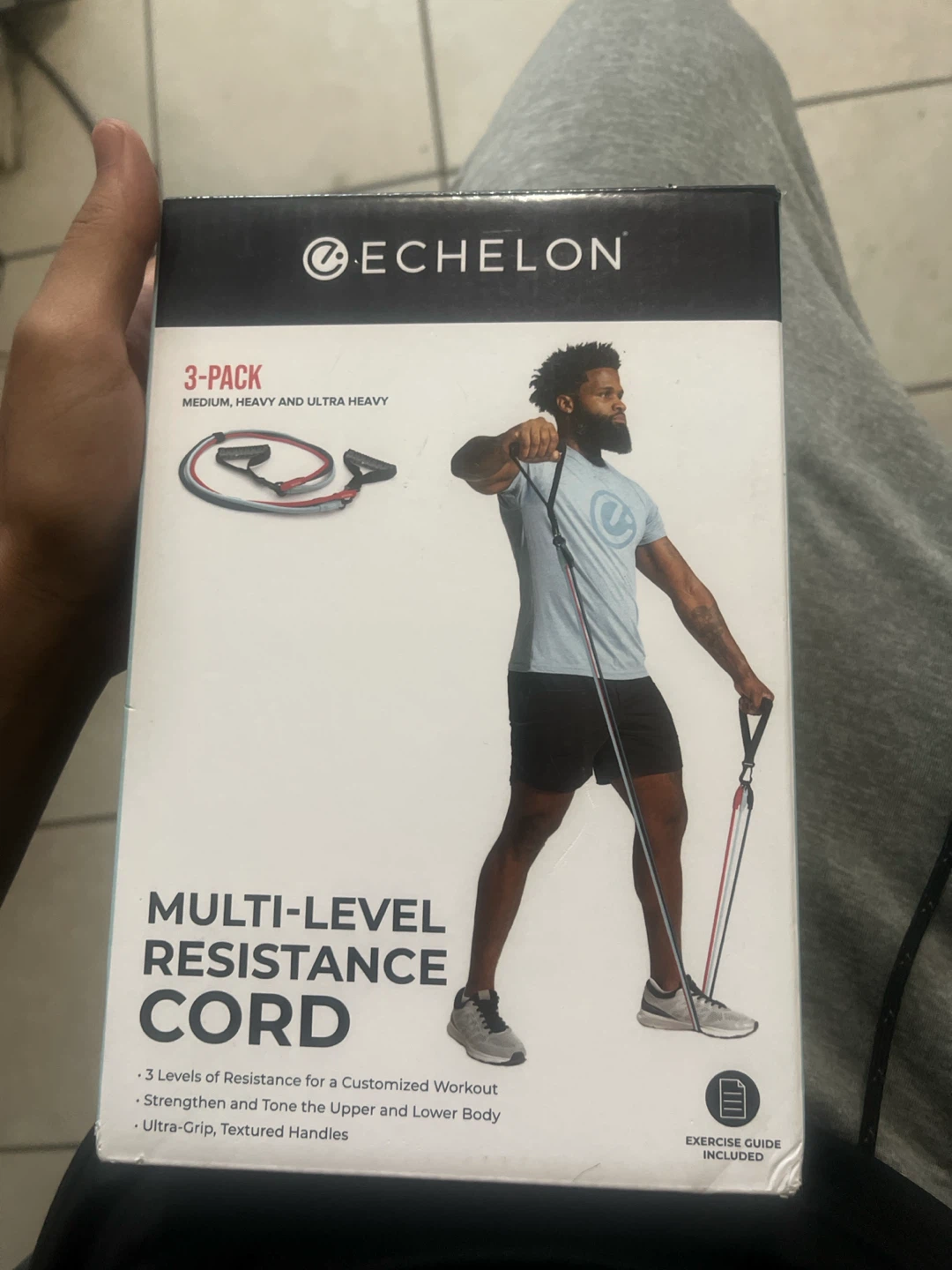 Echelon Multi-Level Resistance Cord 3-Pack
