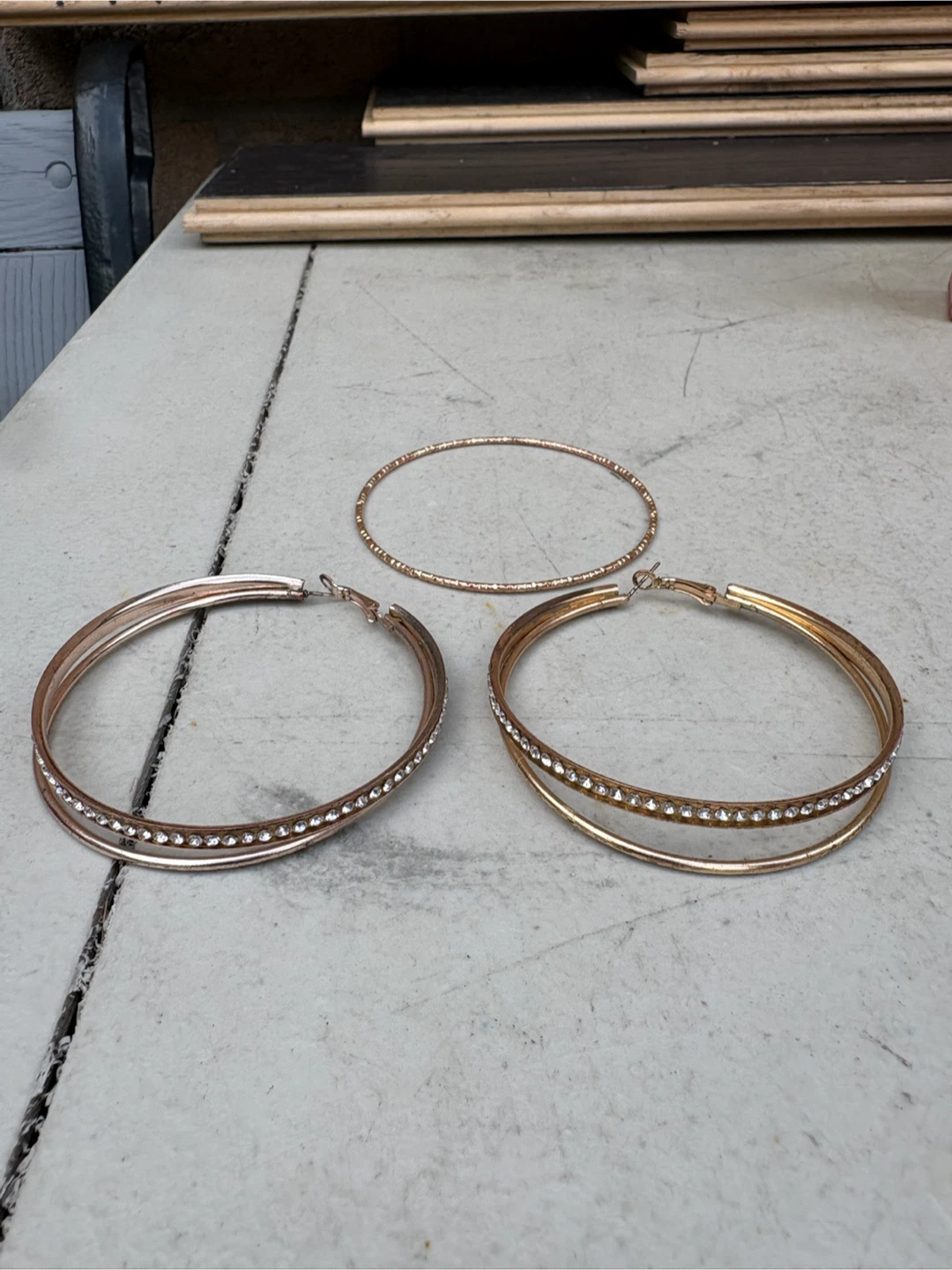 Women's Hoop Earrings Set