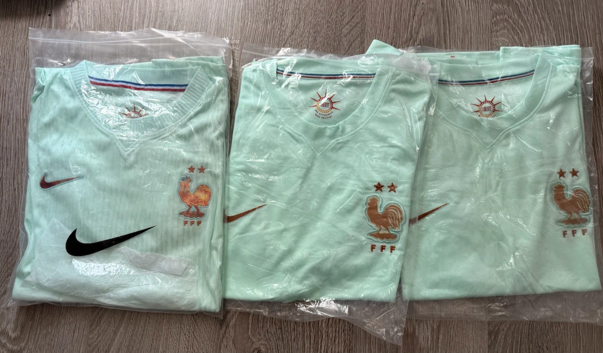 France Away sizes M, L and XL