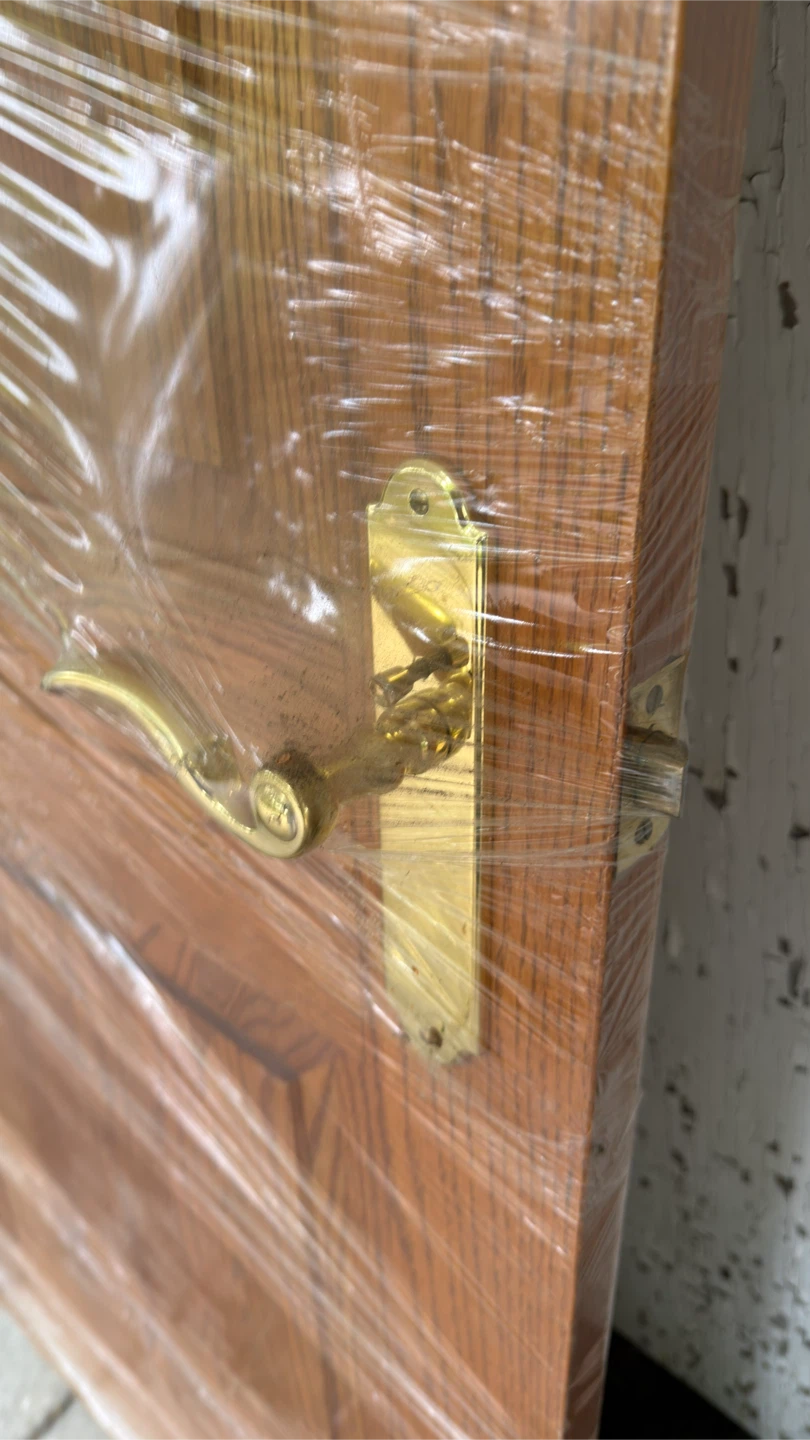 Multiple Solid Oak Interior Doors with Hardware - photo 4