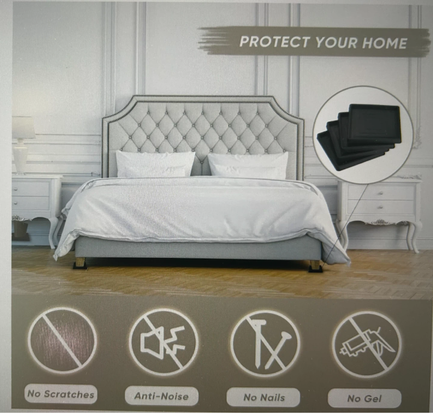 4 Pieces Furniture Leg Protectors - photo 5
